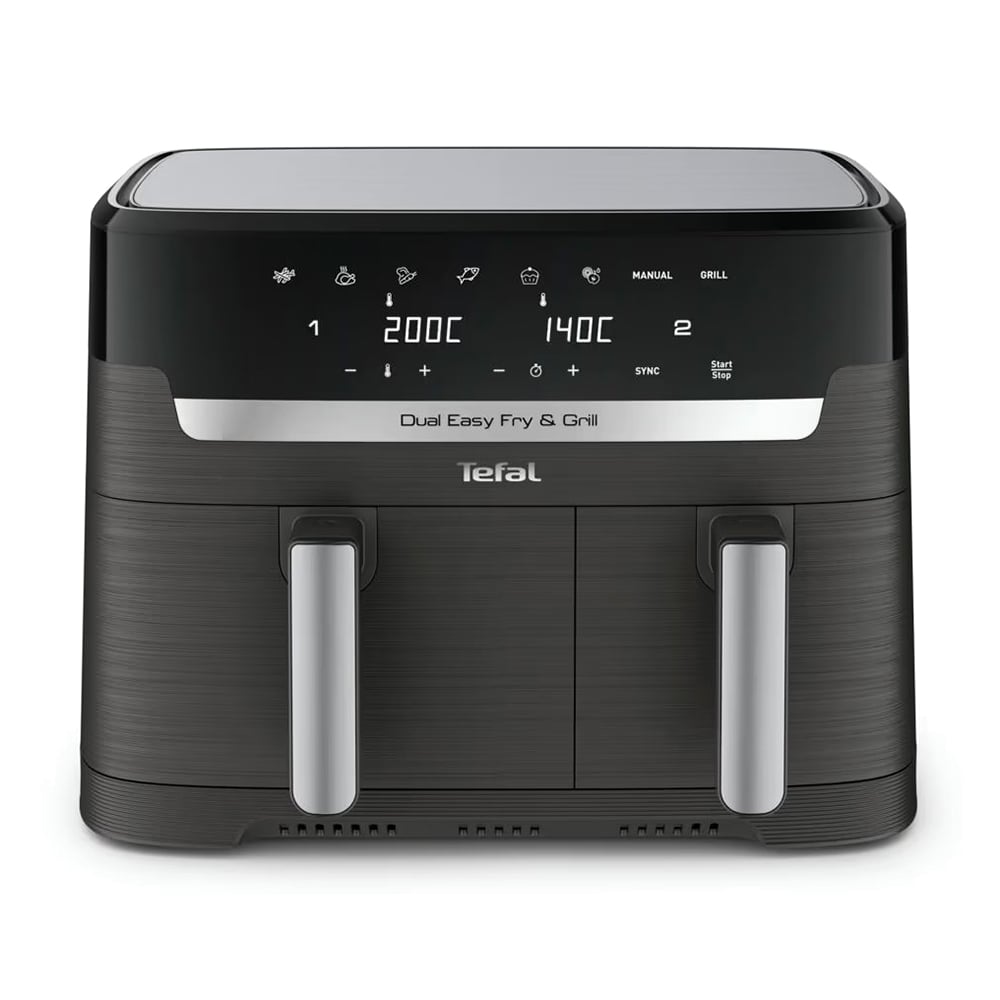 Мультипіч Tefal Dual Easy Fry &amp; Grill Air Fryer чорна (EY905B10)