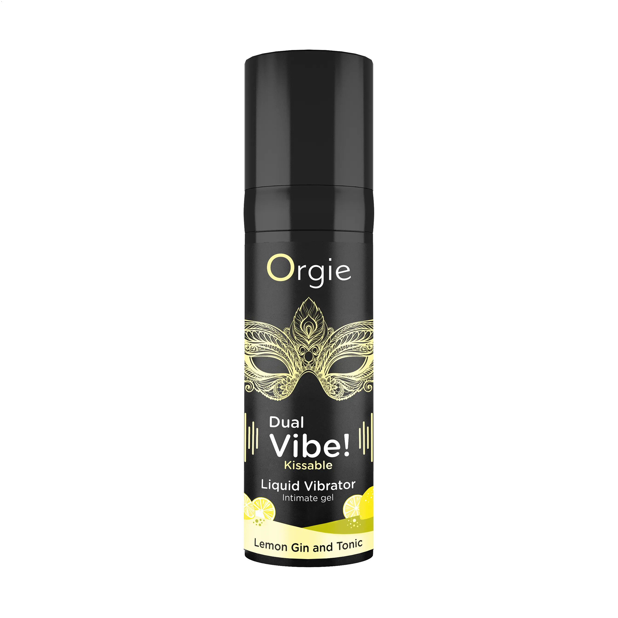 Рідкий вібратор Orgie Dual Vibe! Kissable Liquid Vibrator Lemon Gin and Tonic, 15 мл